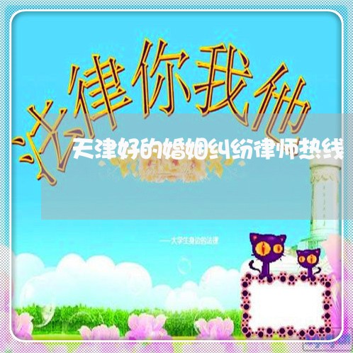 天津好的婚姻纠纷律师热线/2023112528360