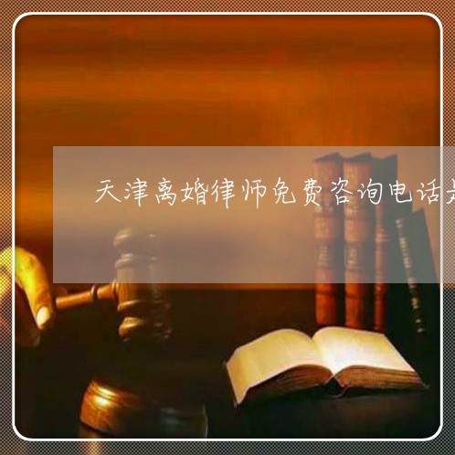 天津离婚律师免费咨询电话是多少/2023033128251