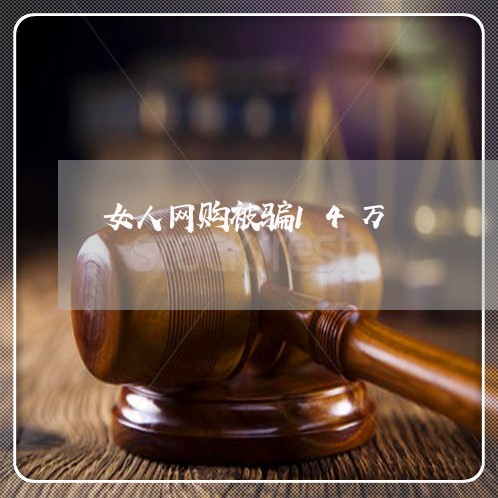 女人网购被骗14万/2023052789463