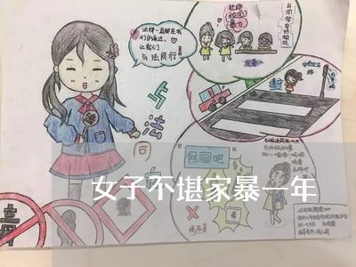 女子不堪家暴一年/2023100777158