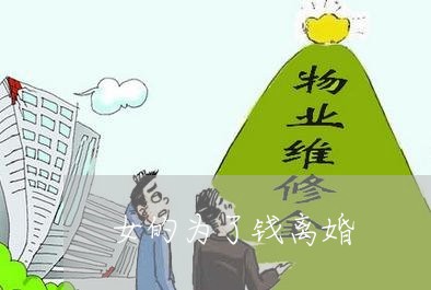 女的为了钱离婚/2023121350401