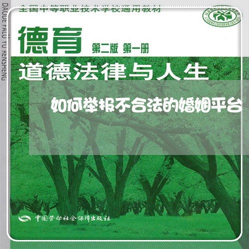 如何举报不合法的婚姻平台/2023112317371