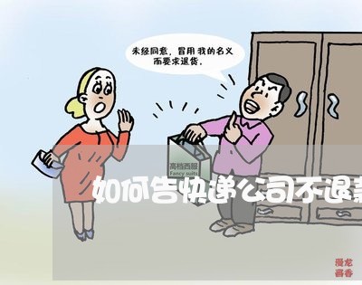 如何告快递公司不退款/2023031706360