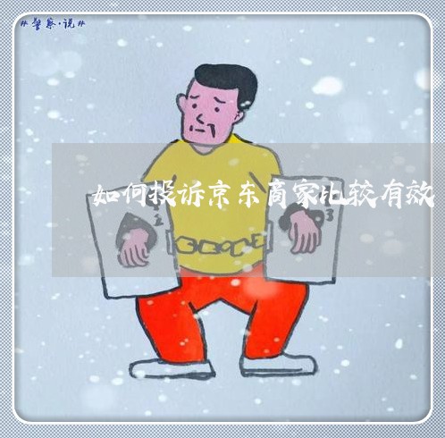 如何投诉京东商家比较有效/2023022301915