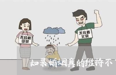 如果婚姻真的维持不下去了/2023081506078