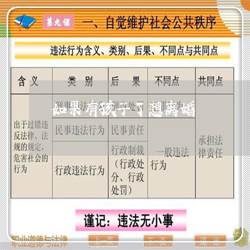 如果有孩子了想离婚/2023110449380