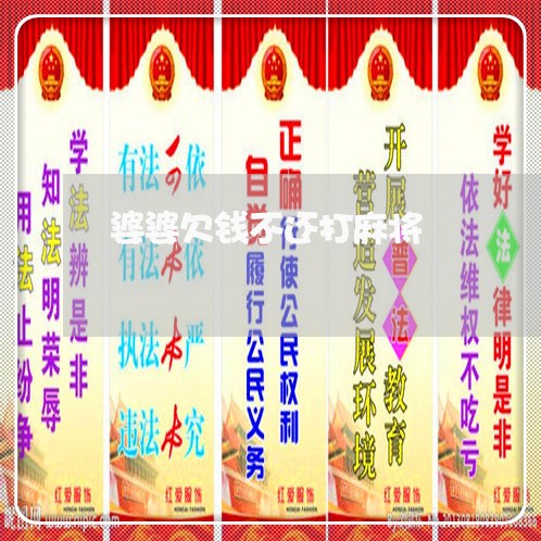 婆婆欠钱不还打麻将/2023111647380