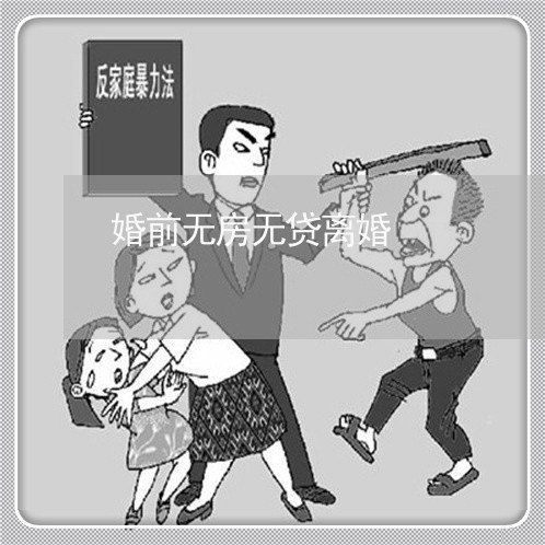 婚前无房无贷离婚/2023092492616