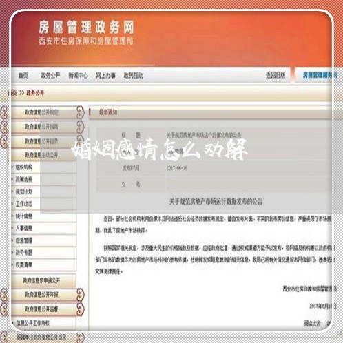 婚姻感情怎么劝解/2023112695930