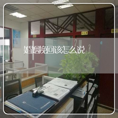 婚姻挽回该怎么说/2023081819171