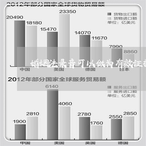 婚姻法录音可以做为有效证据吗/2023081386048