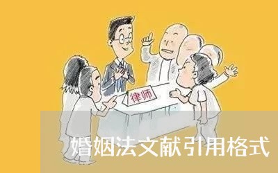 婚姻法文献引用格式/2023081359371