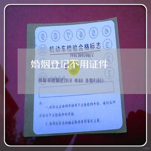 婚姻登记不用证件/2023112705269