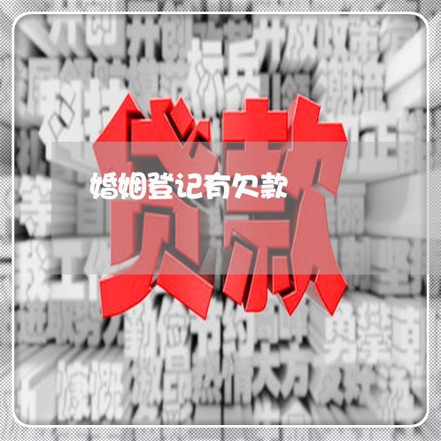 婚姻登记有欠款/2023112754051