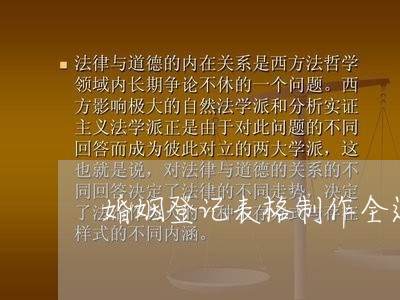 婚姻登记表格制作全过程/2023081641694