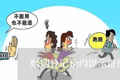 婚姻登记预约提示证件号错误/2023112785806