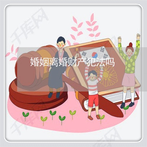 婚姻离婚财产犯法吗/2023111005937