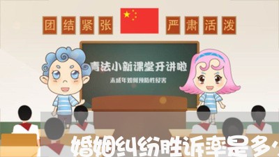 婚姻纠纷胜诉率是多少/2023112570693