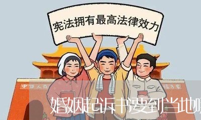 婚姻起诉书要到当地哪里交/2023112583704