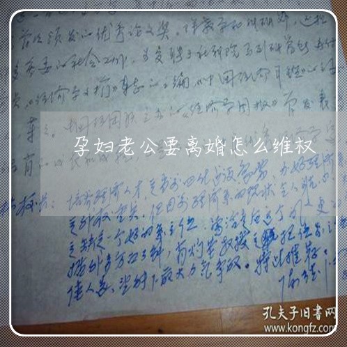 孕妇老公要离婚怎么维权/2023062573836