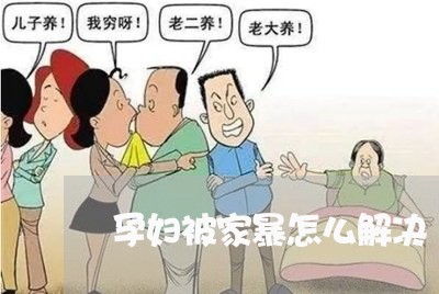 孕妇被家暴怎么解决/2023110793616