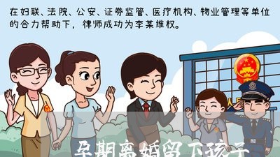 孕期离婚留下孩子/2023092695947