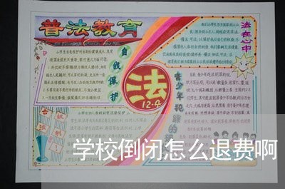 学校倒闭怎么退费啊/2023052250590