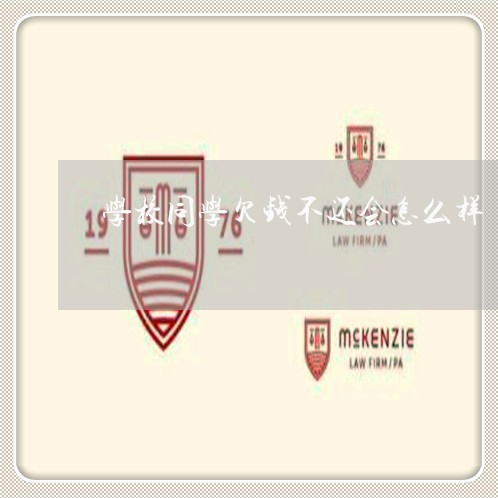 学校同学欠钱不还会怎么样/2023120947150