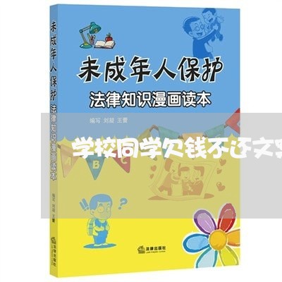 学校同学欠钱不还文案/2023091609480