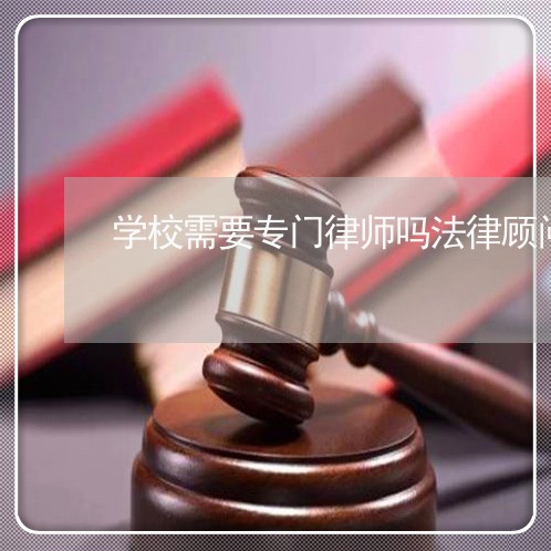 学校需要专门律师吗法律顾问/2023033114047