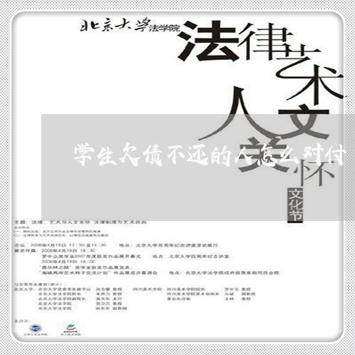 学生欠债不还的人怎么对付/2023111794938