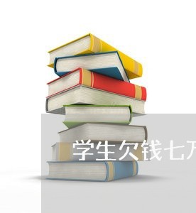 学生欠钱七万怎么办能不还/2023092782725