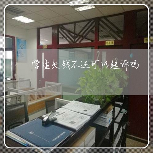 学生欠钱不还可以起诉吗/2023103164505