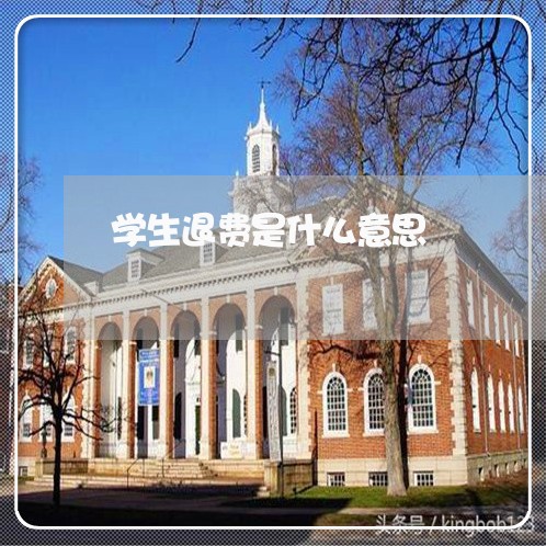 学生退费是什么意思/2023052758481