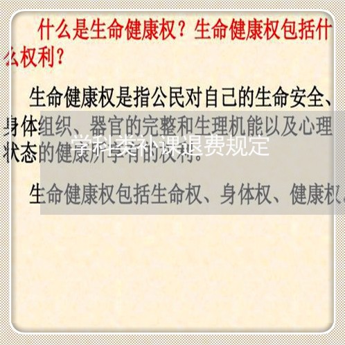 学科类补课退费规定/2023061857250