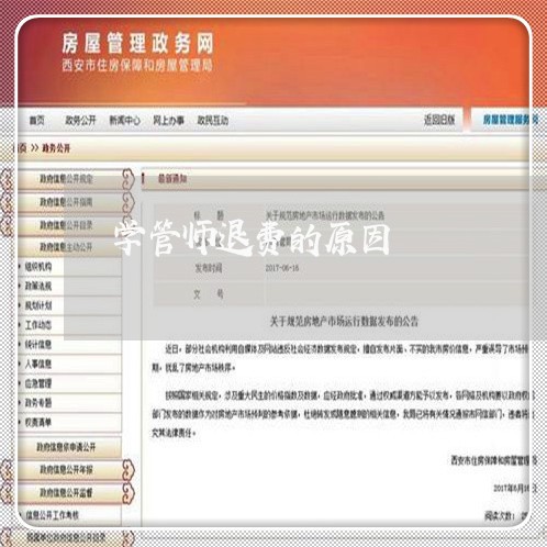 学管师退费的原因/2023060208272