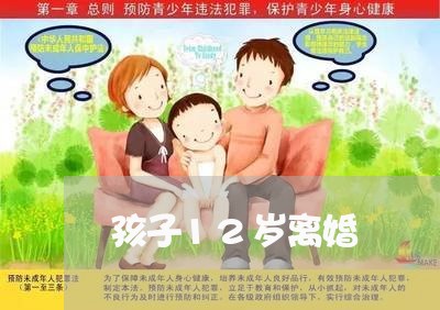 孩子12岁离婚/2023121996847