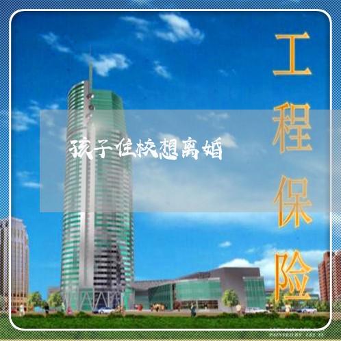 孩子住校想离婚/2023121688582