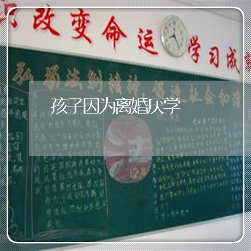 孩子因为离婚厌学/2023092916038