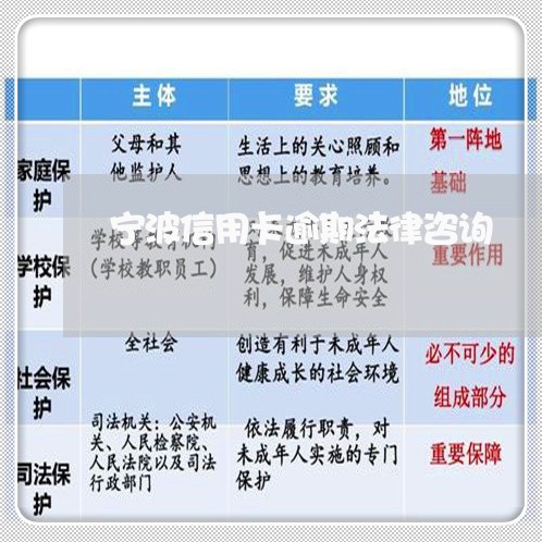 宁波信用卡逾期法律咨询/2023060195860