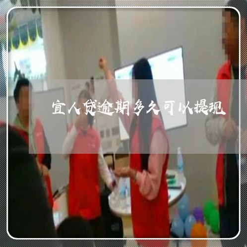 宜人贷逾期多久可以提现/2023080308481