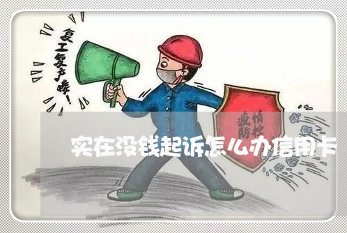 实在没钱起诉怎么办信用卡/2023112540694