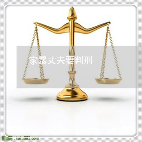 家暴丈夫要判刑/2023121839149