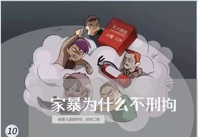 家暴为什么不刑拘/2023100862815