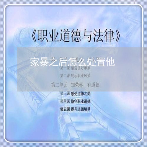 家暴之后怎么处置他/2023110772725