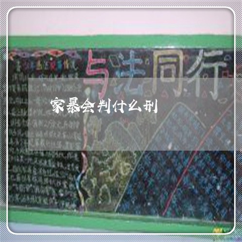 家暴会判什么刑/2023121851592