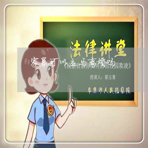 家暴可以立马离婚吗/2023110531412