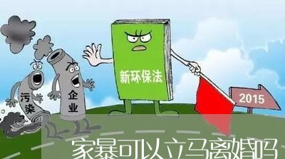 家暴可以立马离婚吗/2023110561393