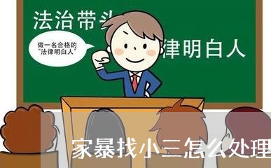 家暴找小三怎么处理/2023110297157