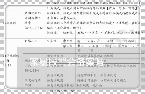 家暴报警会备案吗/2023101319793